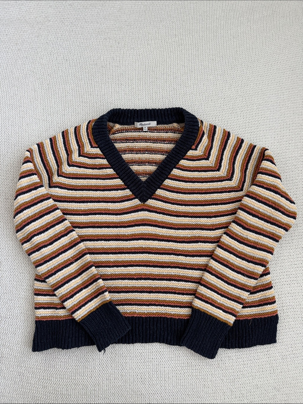 Madewell 100% Cotton V Neck Sweater Size XS